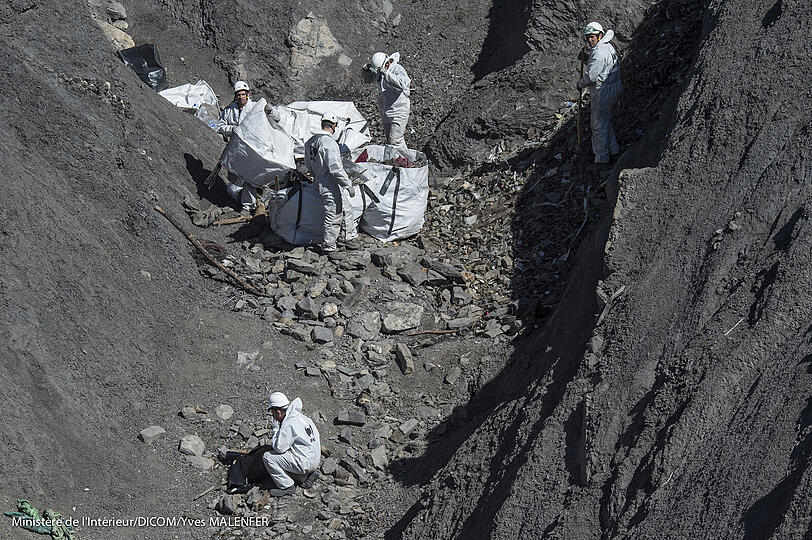 Bilder von der Germanwings-Katastrophe...