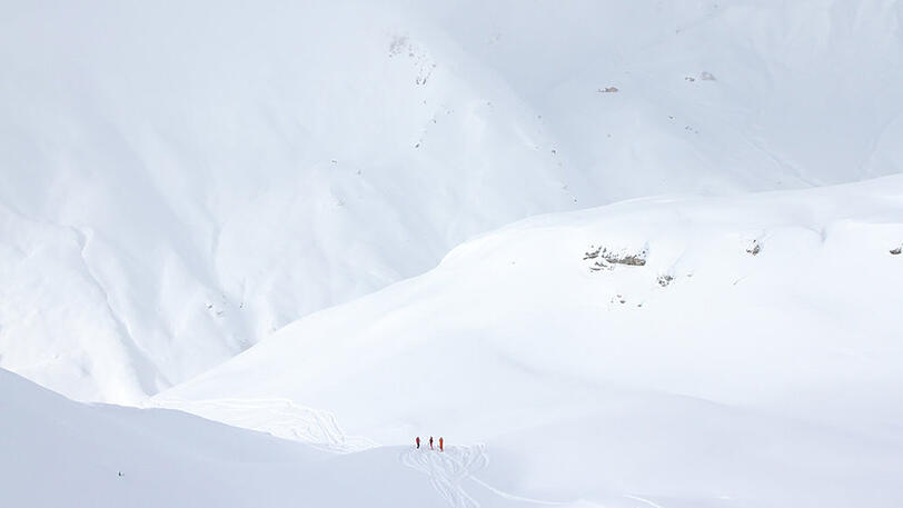 Traumhafte Freeridetouren sind derzeit am Arlberg möglich.