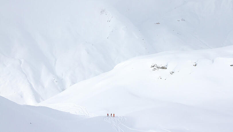 Traumhafte Freeridetouren sind derzeit am Arlberg möglich.