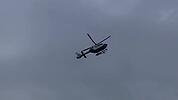 Explosion in München: Hubschrauber kreist über der Donnersbergerbrücke.