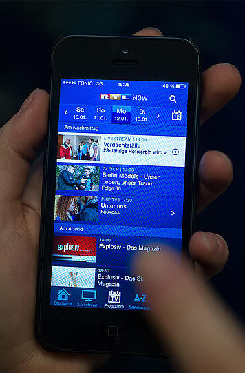 Auch via Smartphone lässt sich das TV-Programm abrufen.
