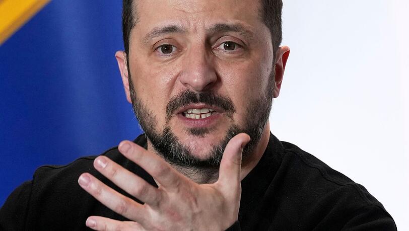 Den bisherigen Absagen zum Trotz: Der ukrainische Präsident Selenskyj beharrt weiter auf US-amerikanischen Sicherheitsgarantien für sein Land. (Archivbild)