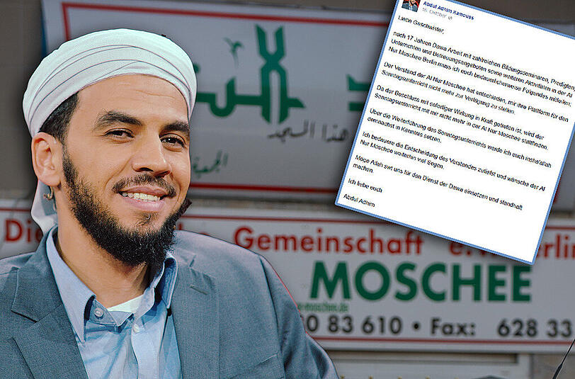 Da dürfted Abdul Ahim Kamouss das Lächeln vergangen sein. Er darf nicht mehr in der Al-Nur Moschee predigen.