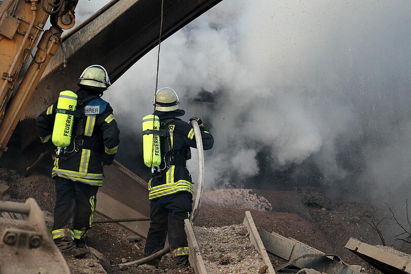 Anblick wie nach einem Bombeneinschlag: Gas-Explosion in Ludwigshafen.