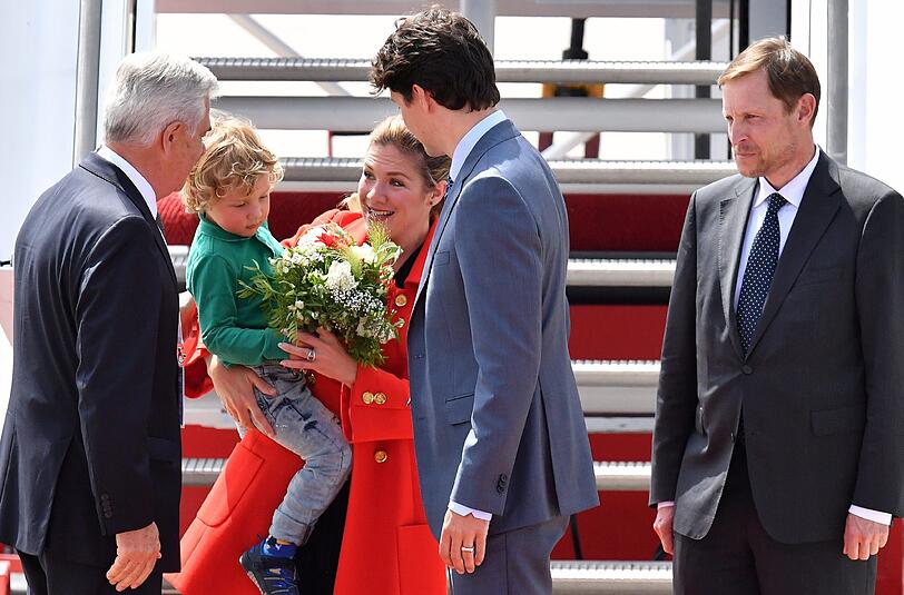 Kanadas Premierminister Trudeau mit Familie in Hamburg