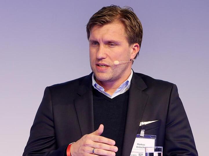 Markus Krösche, Sportdirektor des Fußball-Bundesligisten RB Leipzig. Foto: Roland Weihrauch/dpa/Archivbild