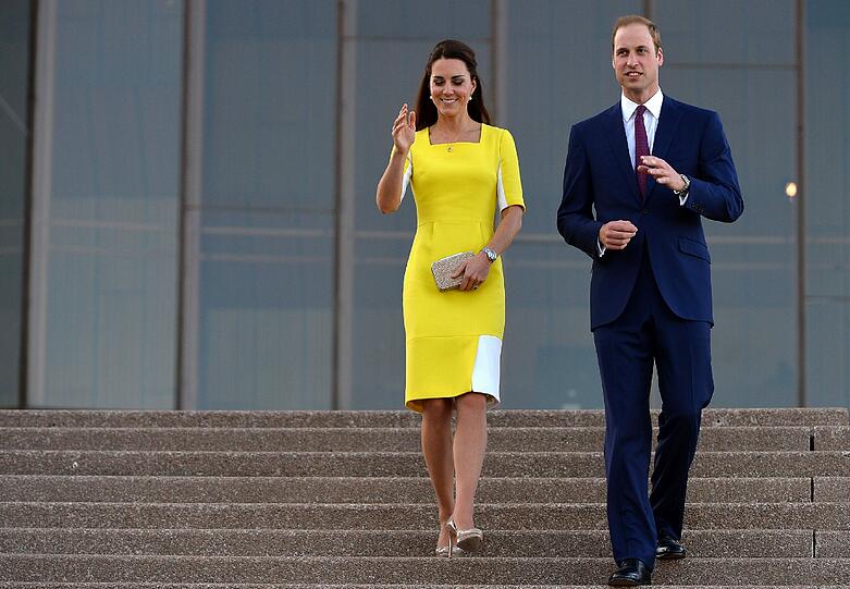 Weitere Bilder der royalen Familie  bei ihrem fröhlichen Empfang in Sydney.