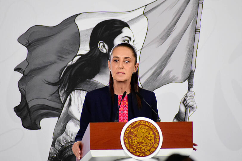 Mexikos Pr&auml;sidentin Claudia Sheinbaum.