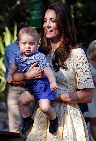 Herzogin Kate mit Prinz George in Australien.