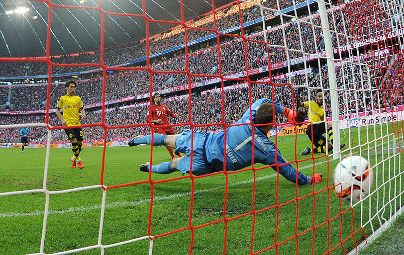 MANUEL NEUER &ndash; Note 1: Beim Gegentor chancenlos. Klärte auch mal per Kopf vor dem Sechzehner. Reagierte stark gegen Mkhitaryan und Januzaj.