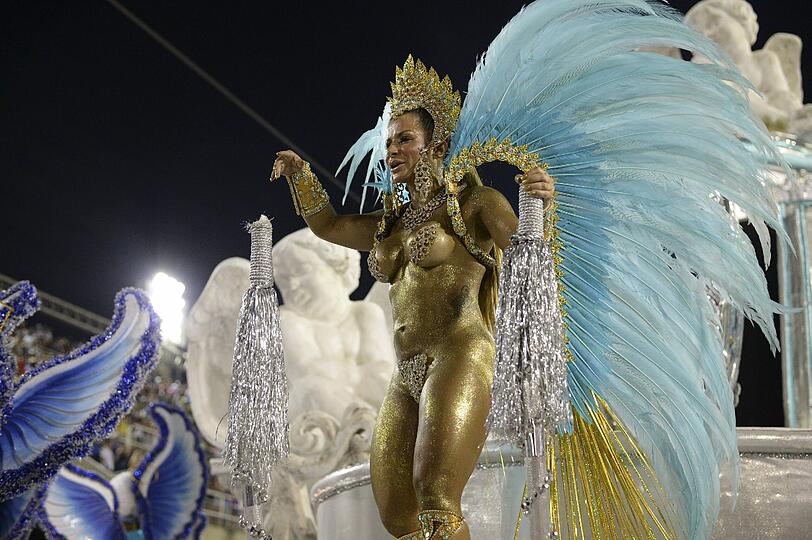 Heiße Rhythmen, heiße Tänze: Die besten Bilder vom Karneval im Sambodromo in Rio.