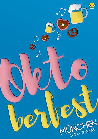 Oktoberfest-Plakat-Entwurf.