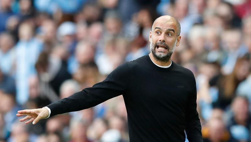 Ärgerte sich über den Videobeweis: City-Coach Pep Guardiola. Ärgerte sich über den Videobeweis: City-Coach Pep Guardiola.