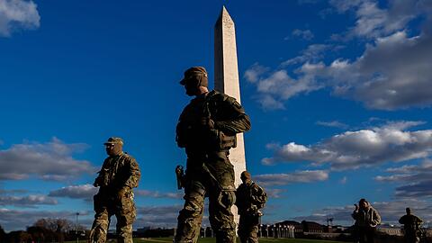 Nationalgardisten patrouillieren in der US-Hauptstadt.