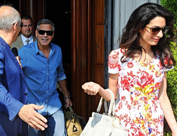 Amal Alamuddin und George Clooney.