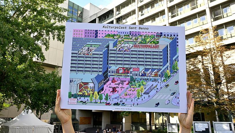 Vorschlag: ein Kulturpalast im alten Justizgebäude mit Bibliothek, Konzertsälen, aber auch Kindergarten und Supermarkt. In den oberen Etagen soll bezahlbares Wohnen sein. Vorschlag: ein Kulturpalast im alten Justizgebäude mit Bibliothek, Konzertsälen, aber auch Kindergarten und Supermarkt. In den oberen Etagen soll bezahlbares Wohnen sein.
