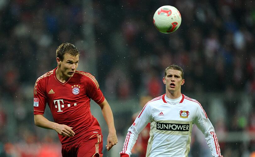 Holger Badstuber (l.) verletzte sich im Spiel gegen Leverkusen, eine Pause von ein paar Wochen droht wegen eines Muskelfaserrisses.
