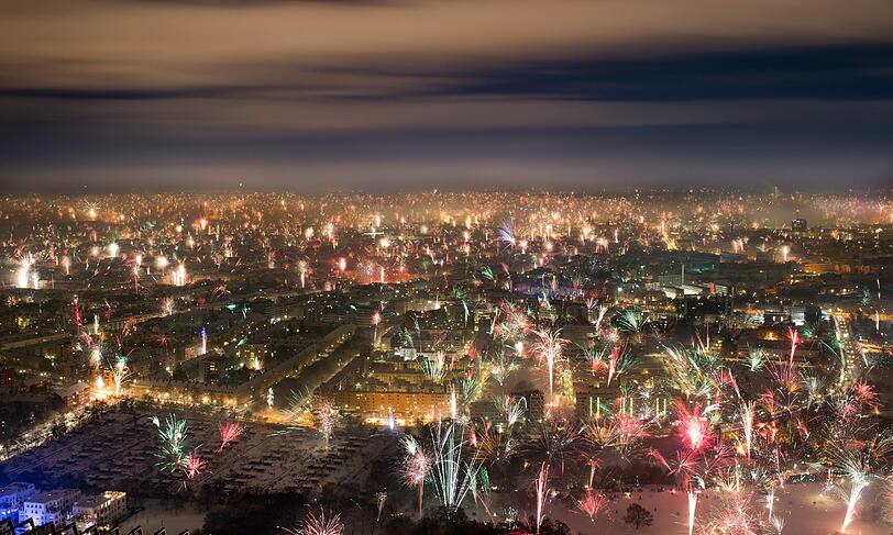 Silvester 2014/2015! So schön funkelte das Feuerwerk über München: Die Bilder.