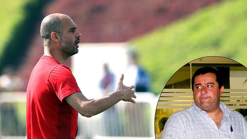 Hat sich über den jetzigen Bayern-Trainer Pep Guardiola schon öfter echauffiert: Ibrahimovic-Berater Mino Raiola. Hat sich über den jetzigen Bayern-Trainer Pep Guardiola schon öfter echauffiert: Ibrahimovic-Berater Mino Raiola.