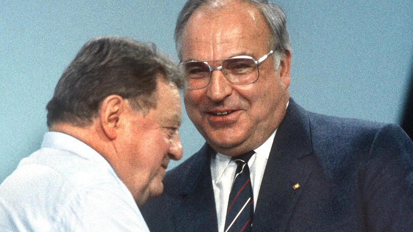 Sie mochten sich nicht wirklich, tolerierten sich aber: Helmut Kohl und Franz Josef Strauß.