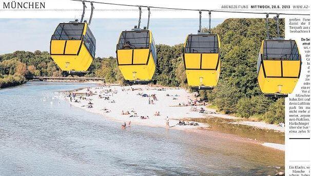 So berichtete die AZ im August über die Seilbahn-Pläne der Grünen. So berichtete die AZ im August über die Seilbahn-Pläne der Grünen.