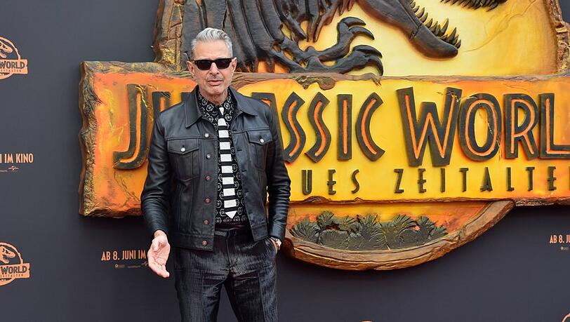 Hollywood-Star Jeff Goldblum bei der "Jurassic World: Ein neues Zeitalter"-Premiere am Montag in Köln.