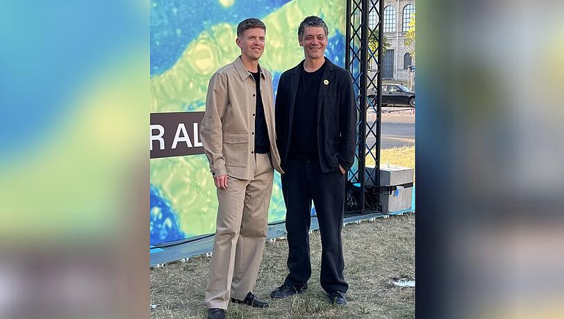 Ferdinand Hofer (l.) und Carlo Ljubek pr&auml;sentierten beim Filmfest M&uuml;nchen ihren ersten gemeinsamen "Tatort" als neues M&uuml;nchner Ermittlerteam.