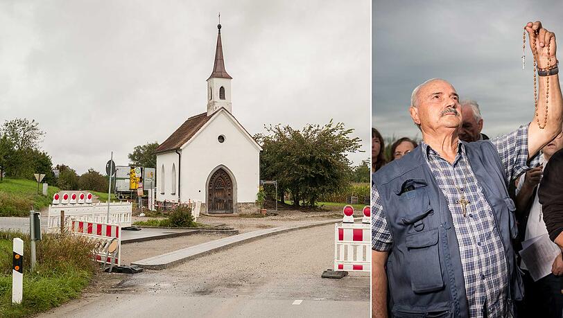 Der selbsternannte Seher Italiener Salvatore Caputa und die Kapelle in Unterflossing; dort soll die Maria erscheinen.