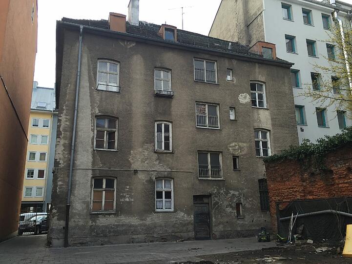 Das Geisterhaus in der Gabelsbergerstraße.