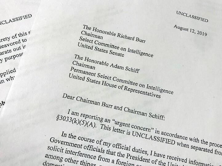 Die redigierte Version der Beschwerde eines Whistleblowers, die die Ukraine-Affäre ins Rollen brachte.