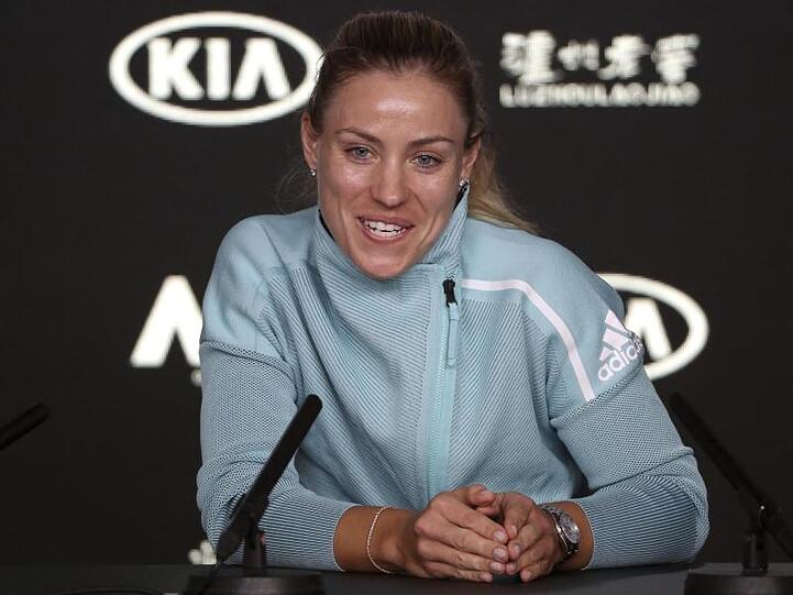 Angelique Kerber zeigt sich bei der Pressekonferenz zuversichtlich für die Australian Open.