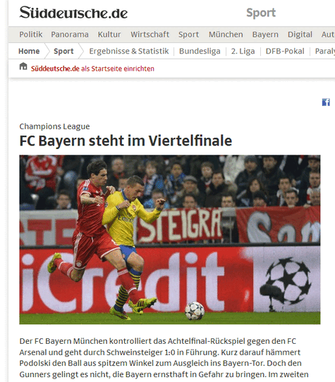 Etwas nüchterner formuliert es die SZ.
