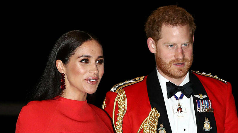 Prinz Harry und Herzogin Meghan bei einem ihrer letzten öffentlichen Auftritte zu Beginn des Monats