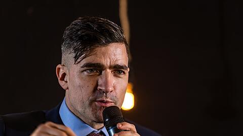 Der Rechtsextremist Martin Sellner wurde im Th&uuml;ringer Landtag von Vertretern der AfD empfangen. (Archivbild)