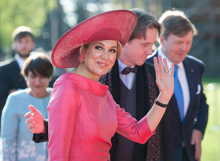 Königin Maxima und Willem-Alexander der Niederlande besuchen am Mittwochmorgen die Alte Pinakothek in München.