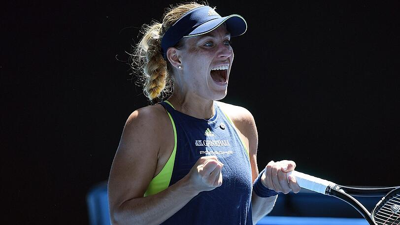 Angelique Kerber müht sich ins Viertelfinale der Australian Open.