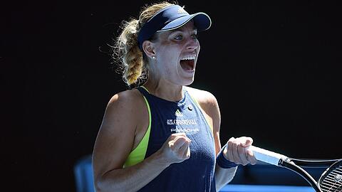 Angelique Kerber müht sich ins Viertelfinale der Australian Open.
