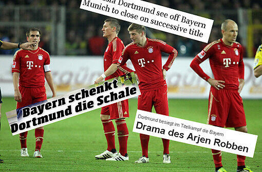 Das Gigantenduell der Bundesliga hat nicht nur national hohe Wellen geschlagen. Auch in England und Spanien wird die Bayern-Pleite zur Kenntnis genommen - die Pressestimmen.