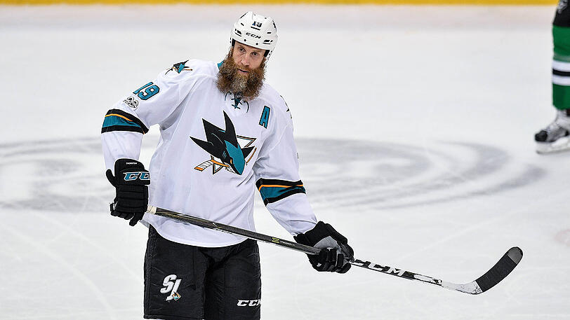 Joe Thornton kämpfte sich mit einer schlimmen Verletzung durch die Playoffs.