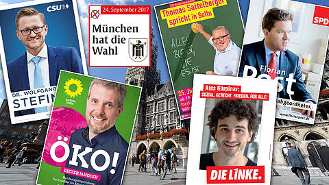 Die Politiker buhlen mit ihren Plakaten um die Gunst er Wähler - die AZ macht den Check.