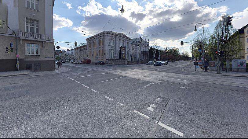 An dieser Kreuzung an der Prinzregentenstraße wird eine neue Ampelschaltung eingerichtet.