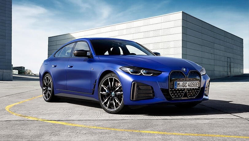 Der voll-elektrische BMW i4 M50.