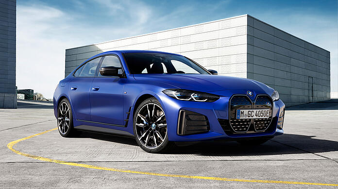Der voll-elektrische BMW i4 M50.
