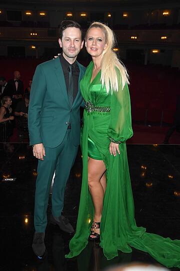 Franz Dinda mit Barbara Schöneberger