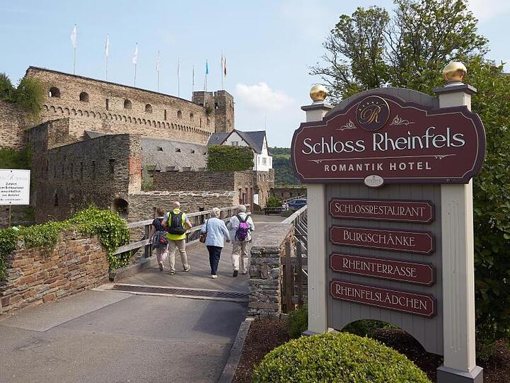 Auf der Burg Rheinfels wird ein luxuriöses Hotel betrieben.