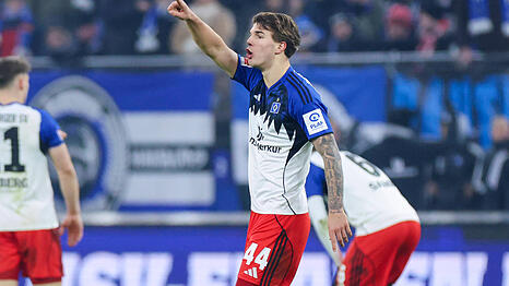 Luka Vuskovic vom Hamburger SV trumpft in dieser Saison auf.