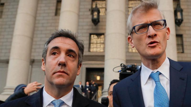 Michael Cohen (l.), Ex-Anwalt von Donald Trump, verlässt mit seinem Anwalt Guy Petrillo das Bundesgericht. Michael Cohen (l.), Ex-Anwalt von Donald Trump, verlässt mit seinem Anwalt Guy Petrillo das Bundesgericht.