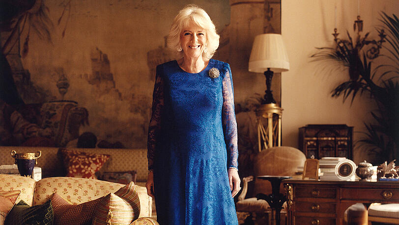 Das "Vogue"-Foto von Herzogin Camilla im Clarence House.