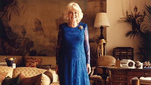 Das "Vogue"-Foto von Herzogin Camilla im Clarence House.