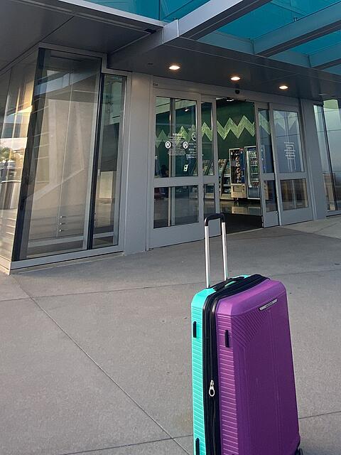 Wo ist dieser auff&auml;llige Koffer abgeblieben? Agnes R. aus M&uuml;nchen ist am 9. Januar 2026 aus den USA nach M&uuml;nchen geflogen. Seither ist das Gep&auml;ckst&uuml;ck weg.